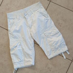 Levi's Men's White Battalion Cargo Shorts - Size 29